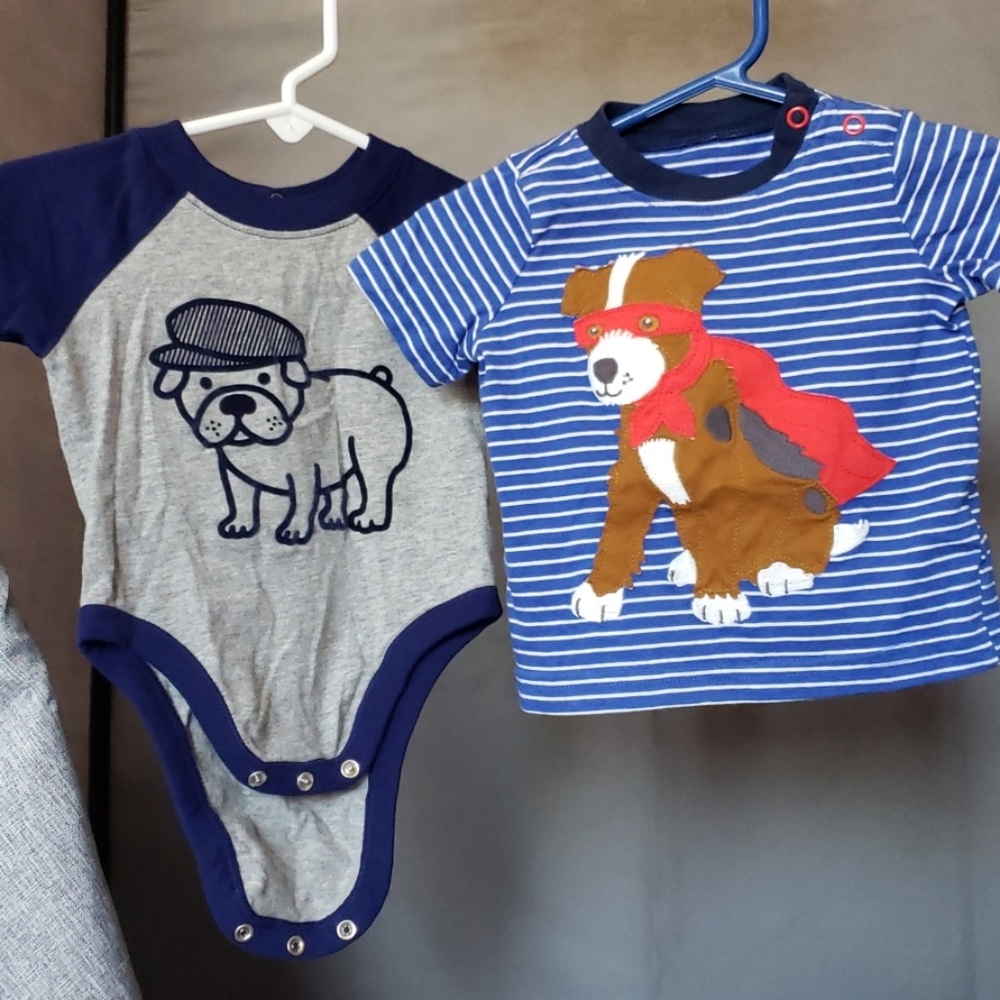 3M Boys Blue Dog Tees Set Of 2